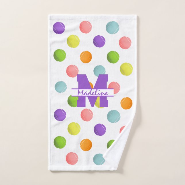 Tennis Sports Hand Towel (Hand Towel)