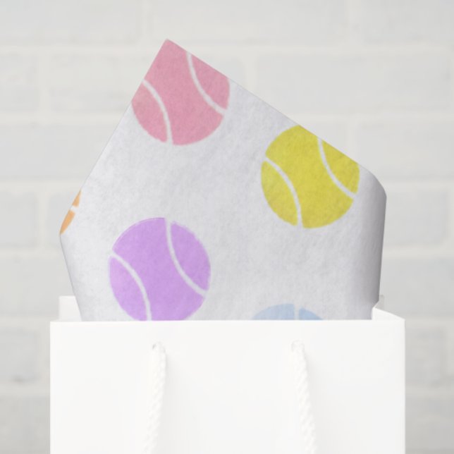 Tennis Sports Spring Summer Tissue Paper (Gift Bag)
