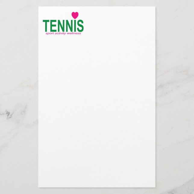 Tennis Stationery (Front)