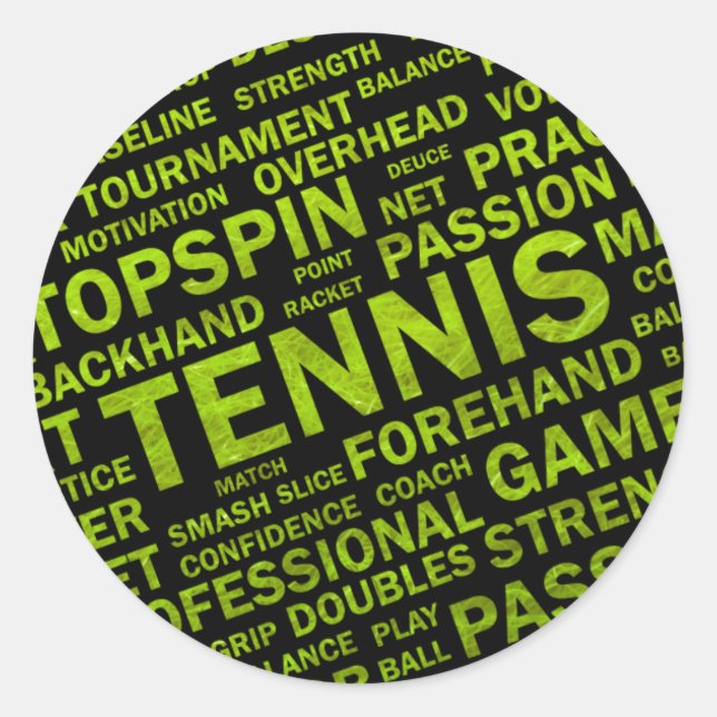 Tennis Sticker (Front)