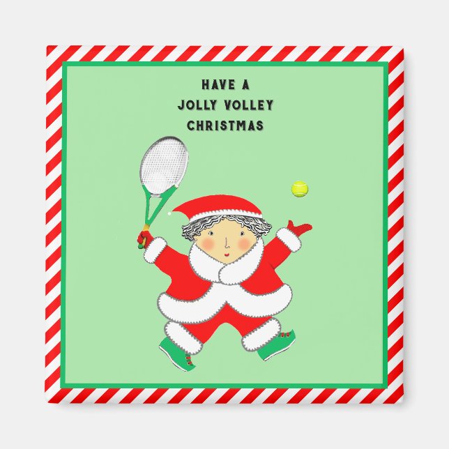 Tennis Stocking Stuffers Magnet (Front)