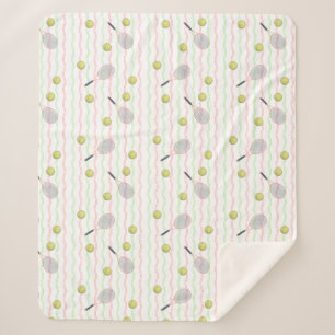 Tennis Stripes Sherpa Blanket