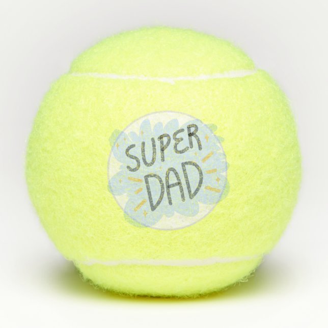 Tennis Super dad for daddy on Father's Day  Balls (Front)