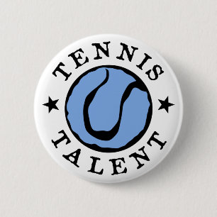 Tennis Talent Blues 6 Cm Round Badge
