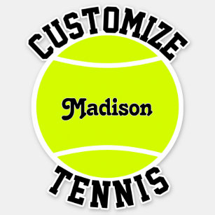 Tennis Team Name and Player Name Custom Sports