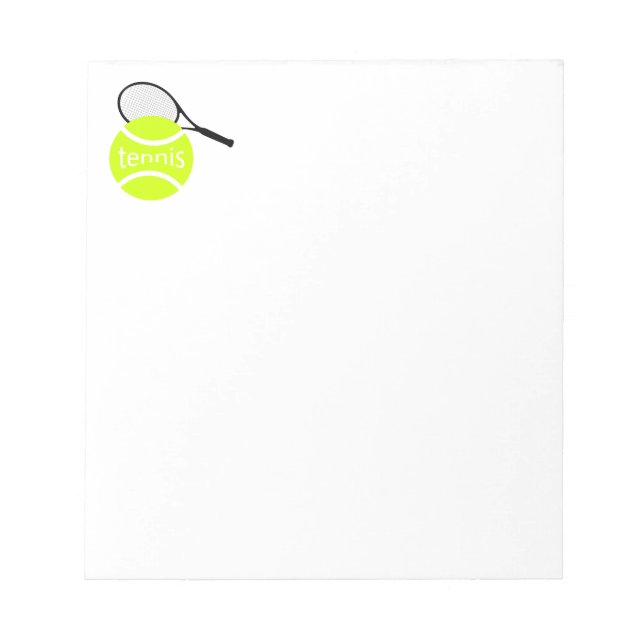 Tennis team notepad (Front)