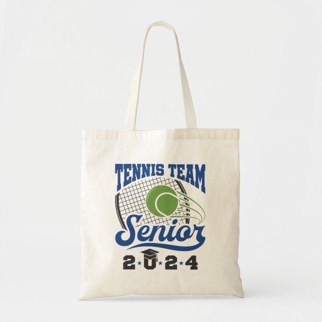 Tennis Team Senior Class of 2024 Tote Bag (Front)