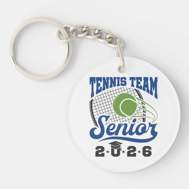 Tennis Team Senior Class of 2026 Key Ring (Front)