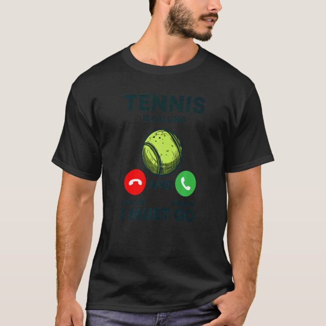 Tennis Tennis Racket Tennis Ball Tennis Court Tenn T-Shirt (Front)