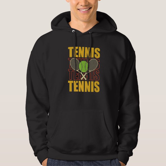 Tennis Tennis Tennis Tennis Premium Hoodie (Front)