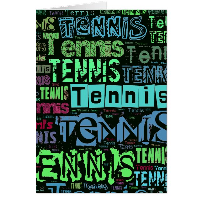 Tennis Text Collage (Front)