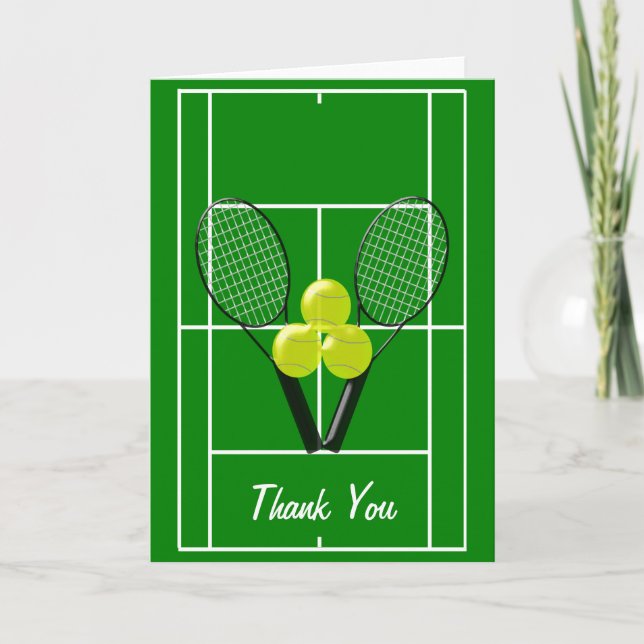 Tennis Thank You Card (Front)