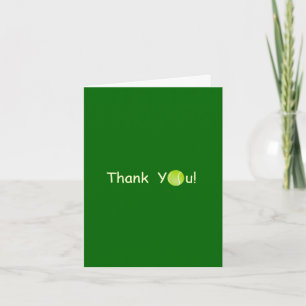 Tennis Thank You Card
