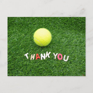 Tennis Thank you  Postcard