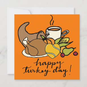 Tennis Thanksgiving  theme Holiday Card