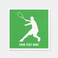Tennis theme BBQ or kids Birthday party napkins