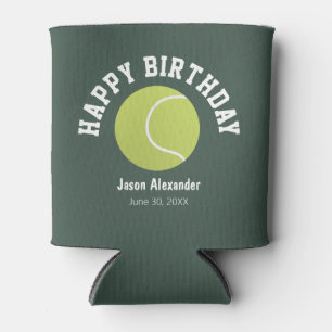 Tennis Theme Birthday Party Favour Can Cooler