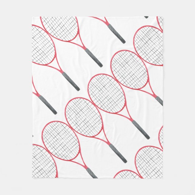 Tennis themed fleece blanket (Front)