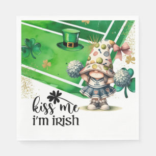 Tennis themed for St. Patrick's Day Napkin
