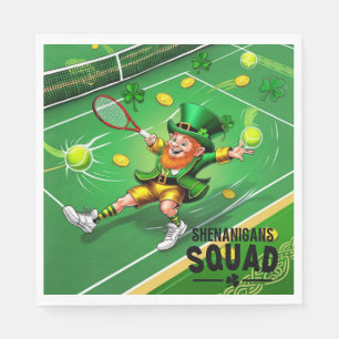 Tennis themed for St. Patrick's Day  Napkin