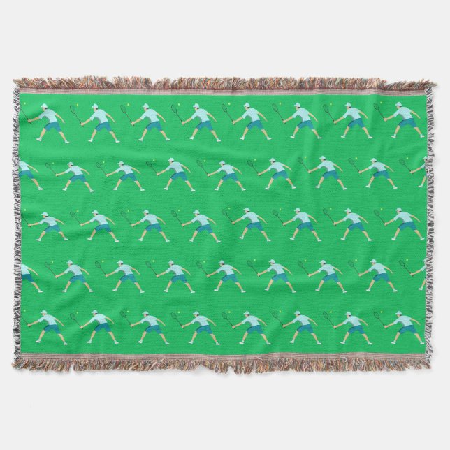 Tennis Throw Blanket (Front)
