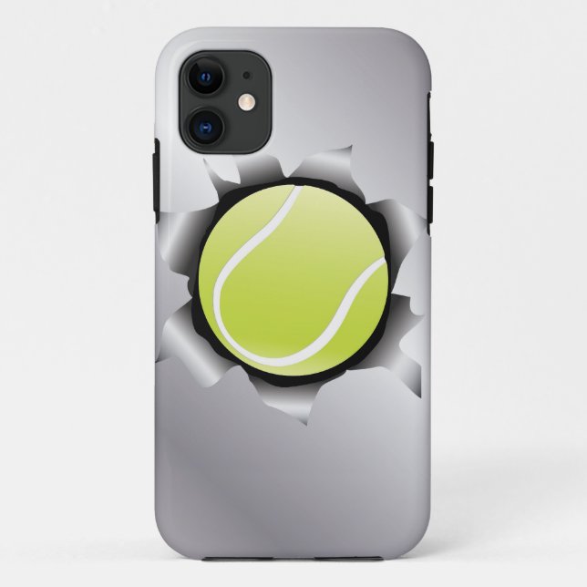 tennis thru metal sheet Case-Mate iPhone case (Back)
