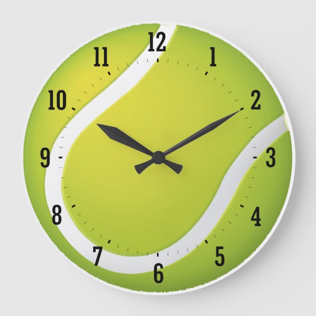 Tennis Time | Sport Cool Gifts Large Clock (Front)