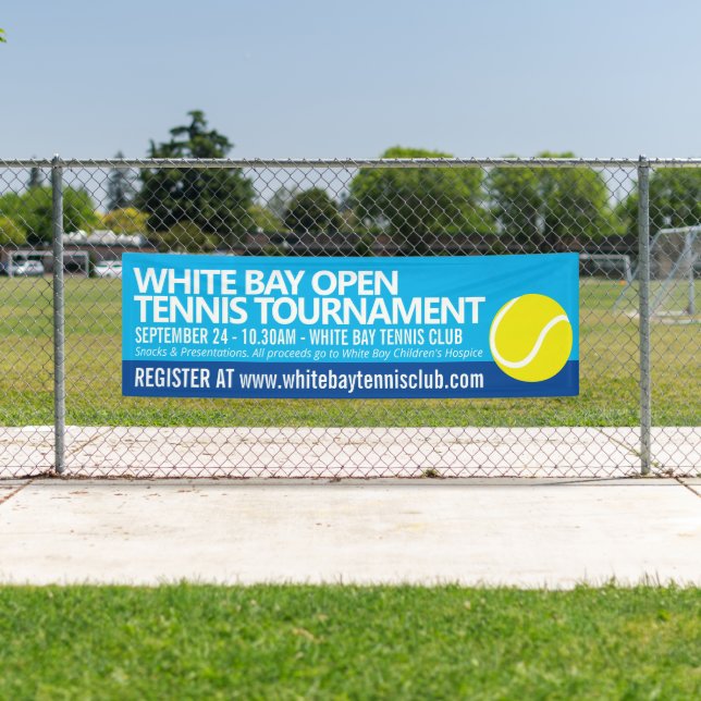 Tennis tournament ball simple graphic event banner (Insitu)