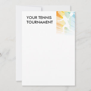 TENNIS TOURNAMENT INVITATIONS