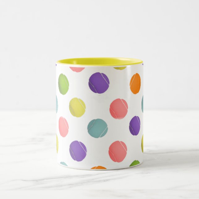 Tennis Two-Tone Coffee Mug (Center)