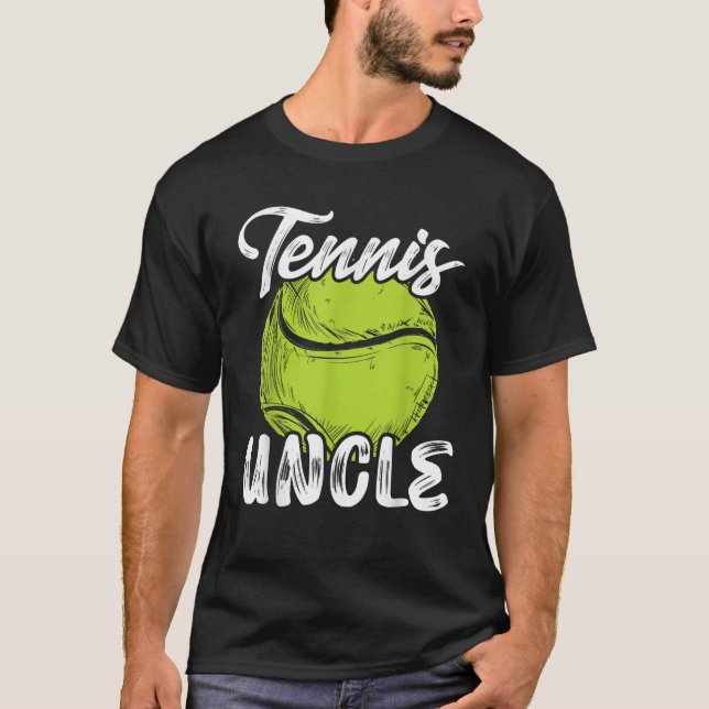 Tennis Uncle Men Family Matching Set Tennis Ball P T-Shirt (Front)