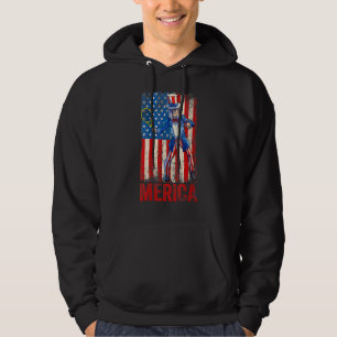 Tennis Uncle Sam 4th Of July Boys Men American Usa Hoodie