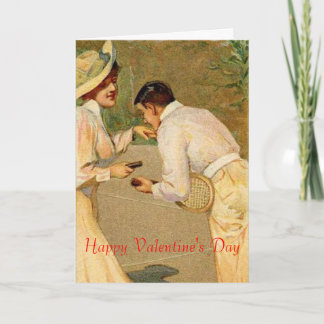 tennis valentine holiday card