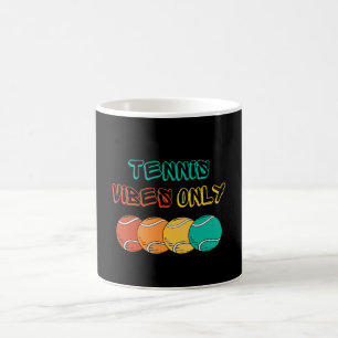 tennis vibes only mugs cute design