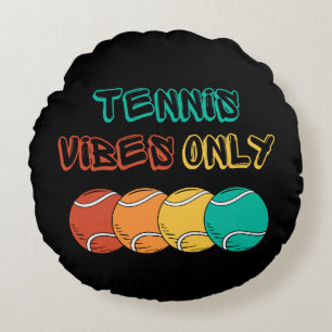 Tennis vibes only pillow design
