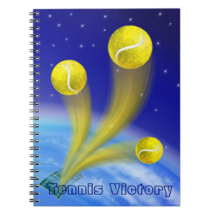 Tennis Victory, personalised Notebook