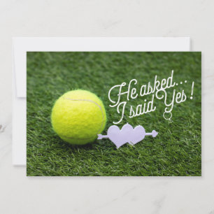 Tennis Wedding Save the Date announcement