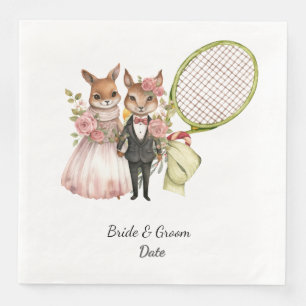 Tennis Wedding themed Napkin