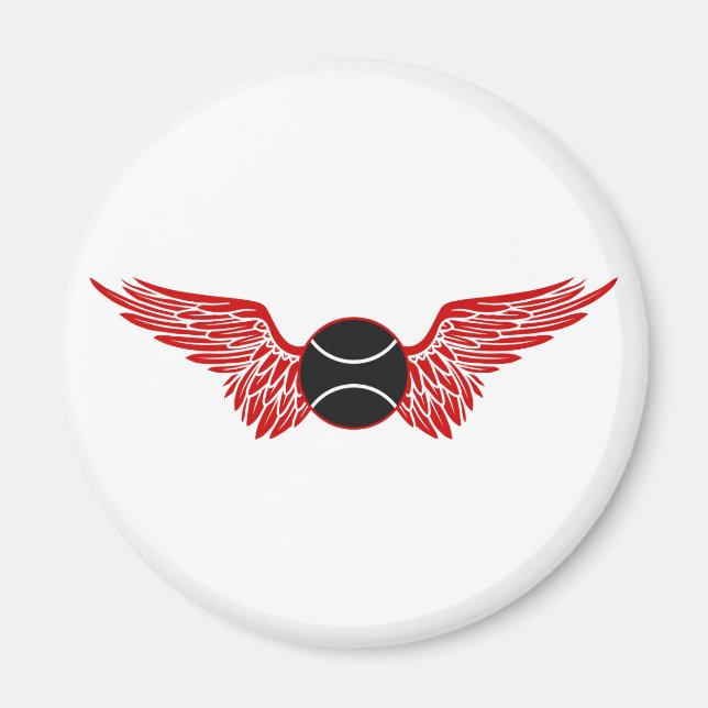 tennis. winged. magnet (Front)