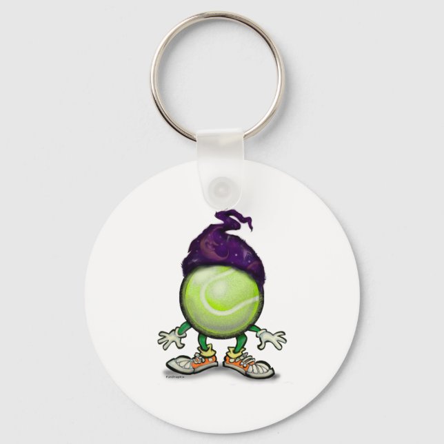 Tennis Wizard Key Ring (Front)