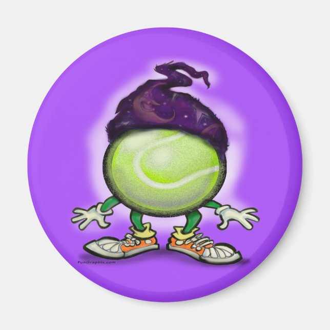 Tennis Wizard Magnet (Front)