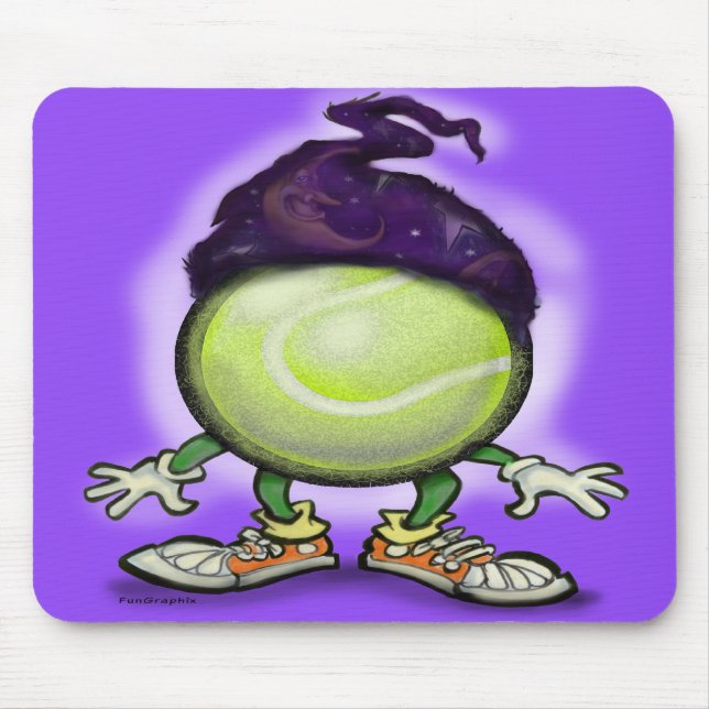Tennis Wizard Mouse Pad (Front)