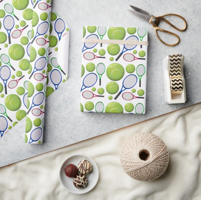 Tennis Wrap Up Wrapping Paper (Crafts)