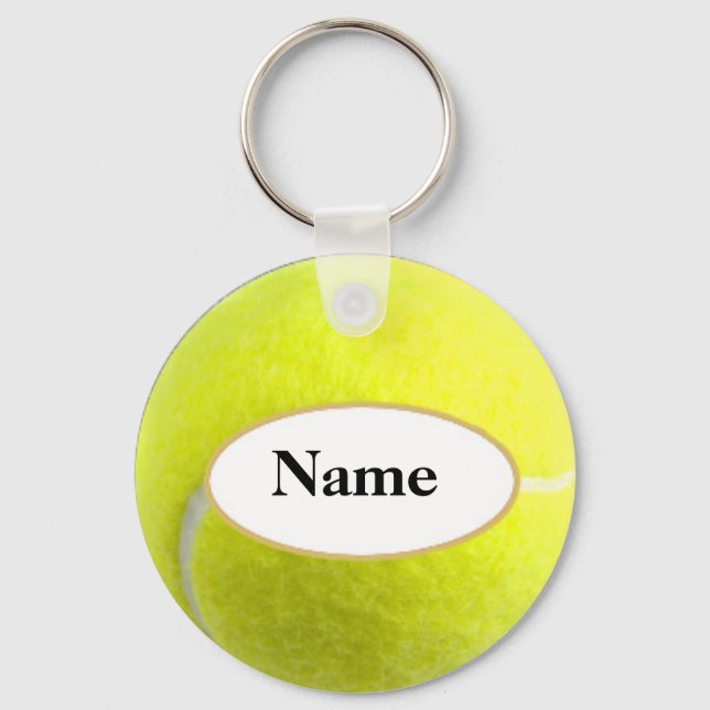 tennisball with your name on it key ring (Front)