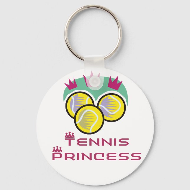 TennisChick Princess Key Ring (Front)