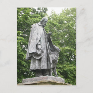 Tennyson and his Dog Postcard