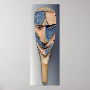 Tenon mask, from Ile de Vao, New Caledonia Poster