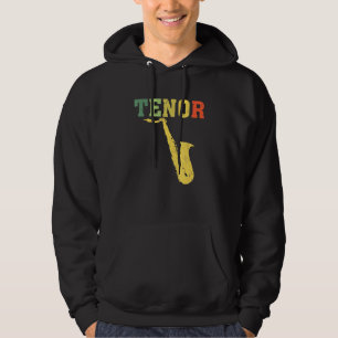 Tenor Saxophone Player Jazz Music Hoodie