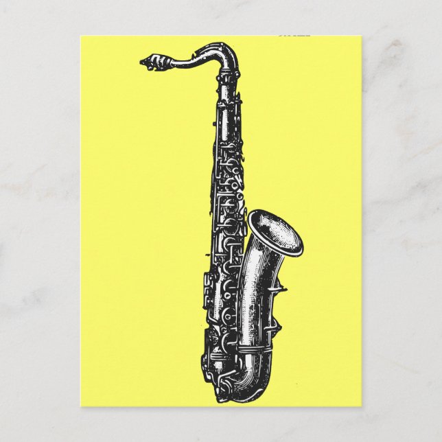 Tenor Saxophone Postcard (Front)