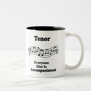 Tenor Singer Gift Two-Tone Coffee Mug
